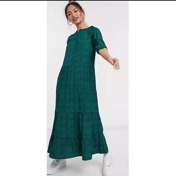 Asos Elegant Green Maxi Dress - Picture 3 of 10